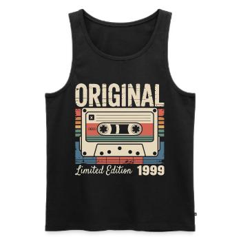 27th Anniversary - Vintage Gift 1999 - Men's Premium Organic Tank Top - black - Front - Michal (187cm)