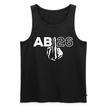 ABI 2026 Mittelfinger Abitur - Geschenk - Männer Premium Bio Tank Top - Schwarz - Vorne - AI Model Male 178 light (178cm)