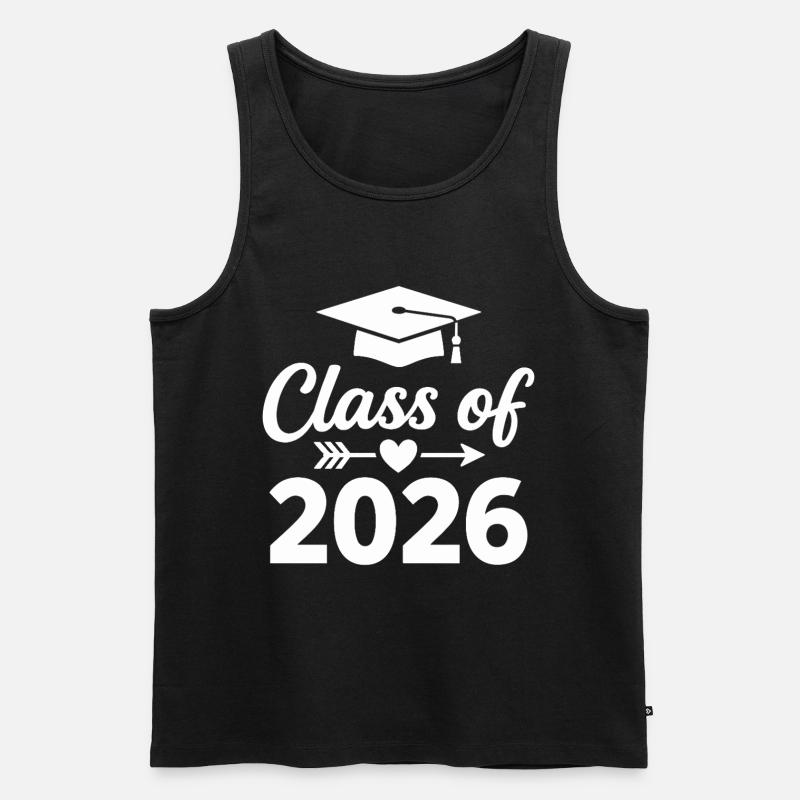 CLASS OF 2026 Absolventen Abschluss Studium - Männer Premium Bio Tank Top - Schwarz