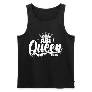 Abi Queen 2026 - Abitur - Spruch - Débardeur bio Premium Homme - noir - Devant - AI Model Male 178 light (178cm)