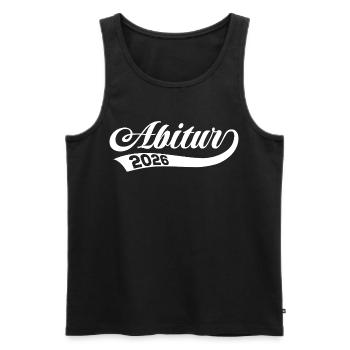 Abi 2026 - Abitur - Retro Gift - Men's Premium Organic Tank Top - black - Front - AI Model Male 178 light (178cm)
