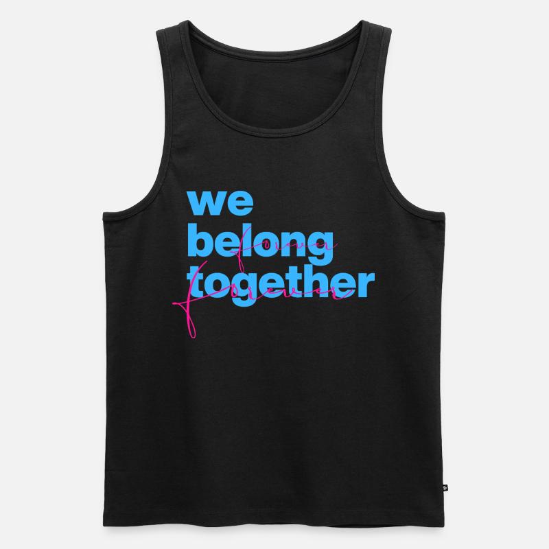 We Belong Together Forever - Männer Premium Bio Tank Top - Schwarz