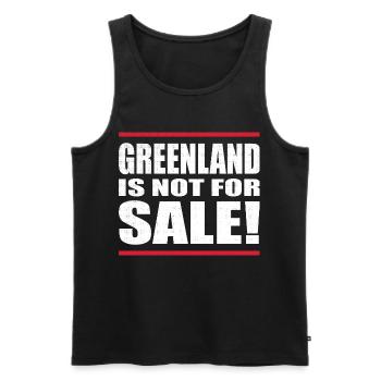 Greenland Is Not For Sale - Männer Premium Bio Tank Top - Schwarz - Vorne - Michal (187cm)