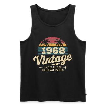 Großartig seit 1968 1968 Geburtstagsgeschenk - Männer Premium Bio Tank Top - Schwarz - Vorne - Michal (187cm)