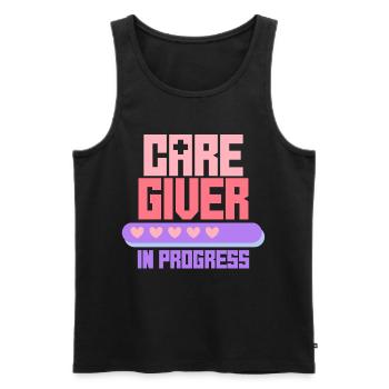 Pflegerin Pfleger Altenpflege Ausbildung - Männer Premium Bio Tank Top - Schwarz - Vorne - Michal (187cm)