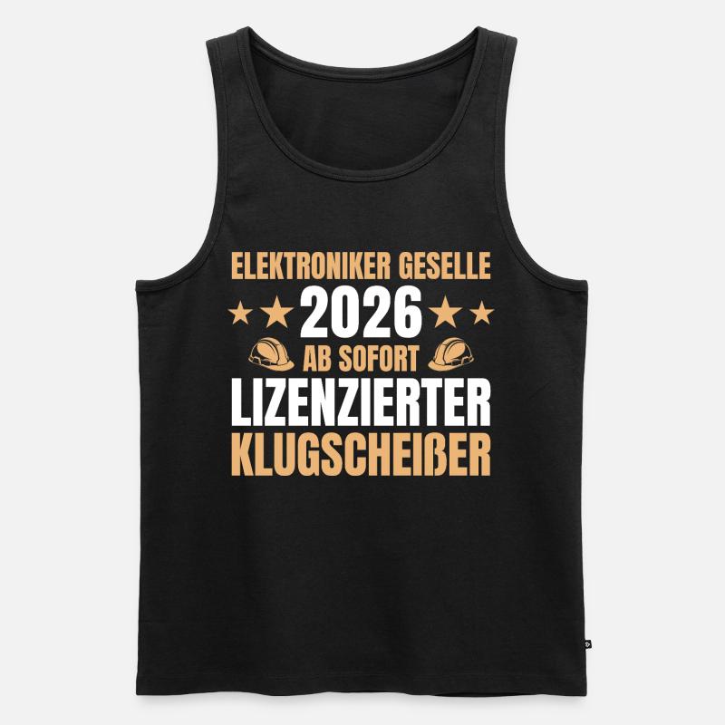 Electronics Technician Journeyman 2026 Completed Training - Men's Premium Organic Tank Top - black