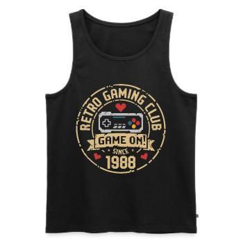 Vintage 1988 Geburtstag 1988 Geschenk 1988  - Männer Premium Bio Tank Top - Schwarz - Vorne - Michal (187cm)