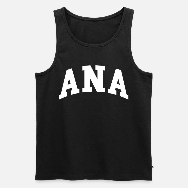 Ana - Männer Premium Bio Tank Top - Schwarz