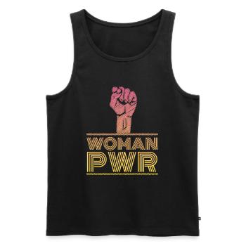Women's Rights Woman Power - Men's Premium Organic Tank Top - black - Front - Michal (187cm)