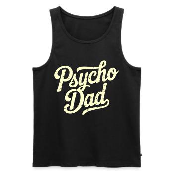 Scénario vintage de Psycho Dad - Débardeur bio Premium Homme - noir - Devant - AI Model Male 178 light (178cm)