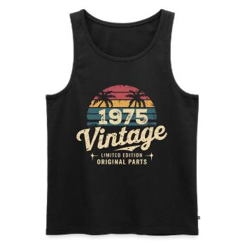 Großartig seit 1975 1975 Geburtstagsgeschenk - Männer Premium Bio Tank Top - Schwarz - Vorne - AI Model Male 178 light (178cm)