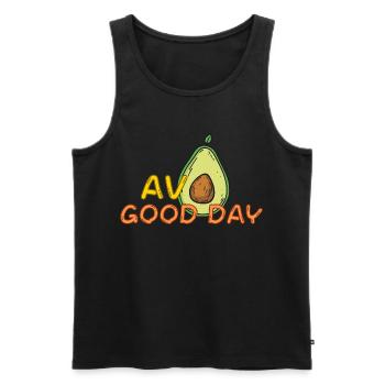 Drôle Avo Good Day Avocat Fun Jeu de mots Fruit mignon Cadeau - Débardeur bio Premium Homme - noir - Devant - Michal (187cm)