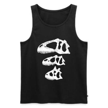 Giganotosaurus Allosaurus Carnotaurus - Männer Premium Bio Tank Top - Schwarz - Vorne - AI Model Male 178 light (178cm)