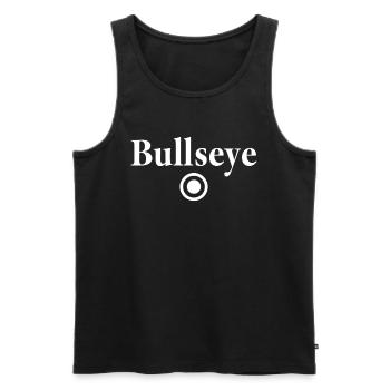 Bullseye Darts Professional Bull's Eye Outfit - Men's Premium Organic Tank Top - black - Front - AI Model Male 178 light (178cm)