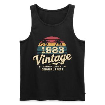 Großartig seit 1983 1983 Geburtstagsgeschenk - Männer Premium Bio Tank Top - Schwarz - Vorne - AI Model Male 178 light (178cm)