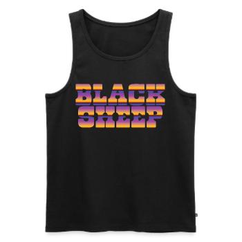 Black Sheep - Männer Premium Bio Tank Top - Schwarz - Vorne - AI Model Male 178 light (178cm)