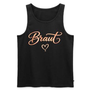 Enterrement de vie de garçon T-shirt féminin Enterrement de vie de garçon - Débardeur bio Premium Homme - noir - Devant - AI Model Male 178 light (178cm)
