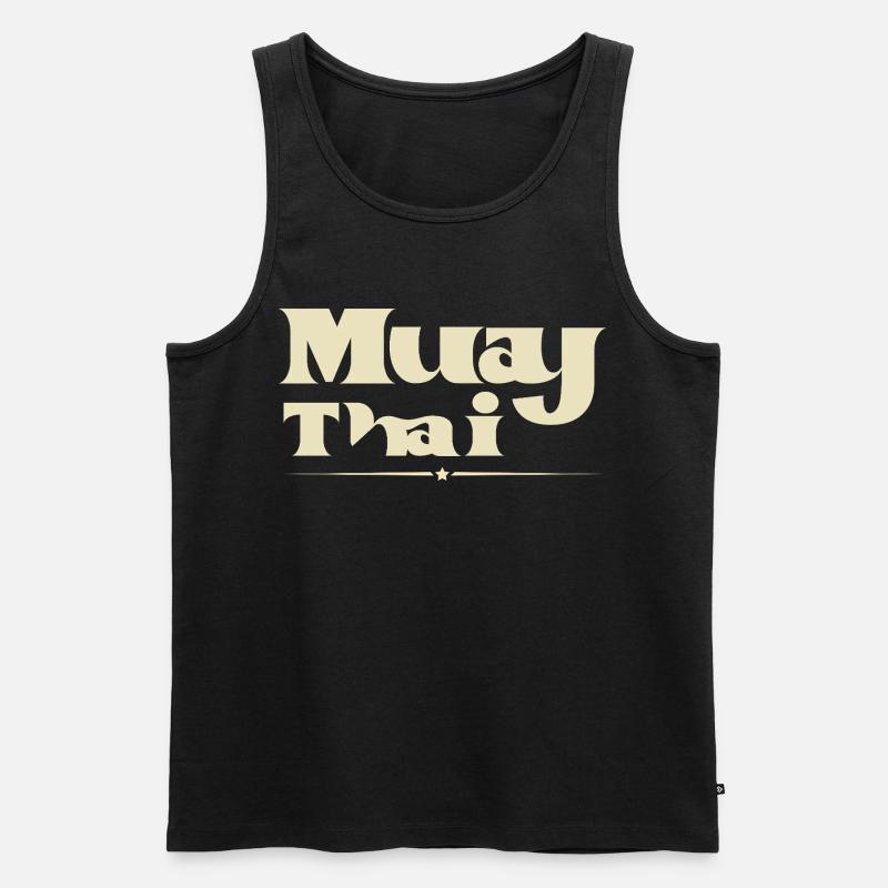 Muay Thai - Männer Premium Bio Tank Top - Schwarz