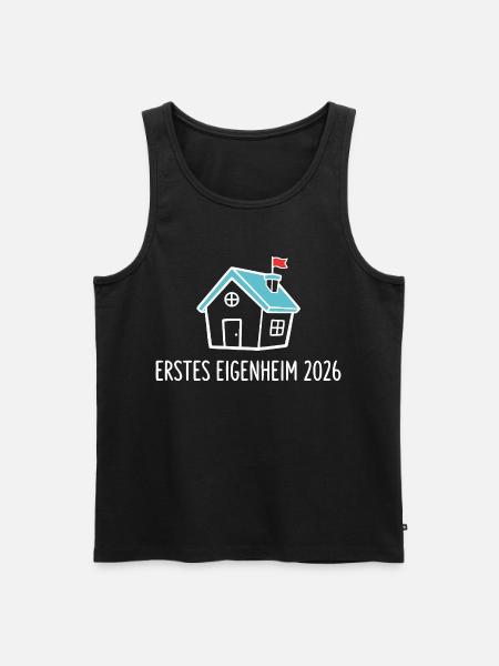 Erstes Eigenheim 2026 Hausbau - Männer Premium Bio Tank Top - Schwarz