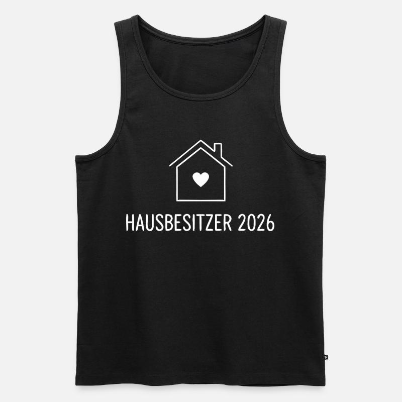 Hausbesitzer 2026 – Eigenheim - Männer Premium Bio Tank Top - Schwarz