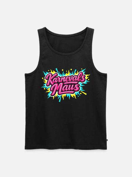 Karnevalsmaus Lustig Süß Party Geschenk - Männer Premium Bio Tank Top - Schwarz