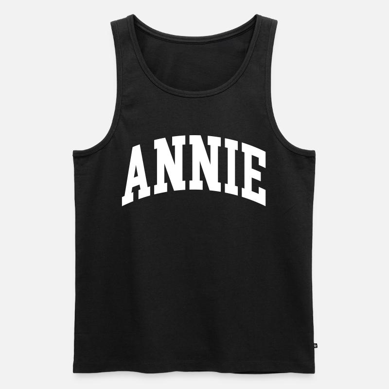 Annie - Männer Premium Bio Tank Top - Schwarz