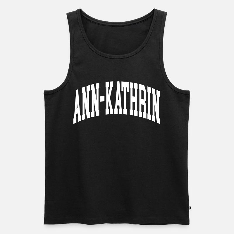Ann-Kathrin - Männer Premium Bio Tank Top - Schwarz