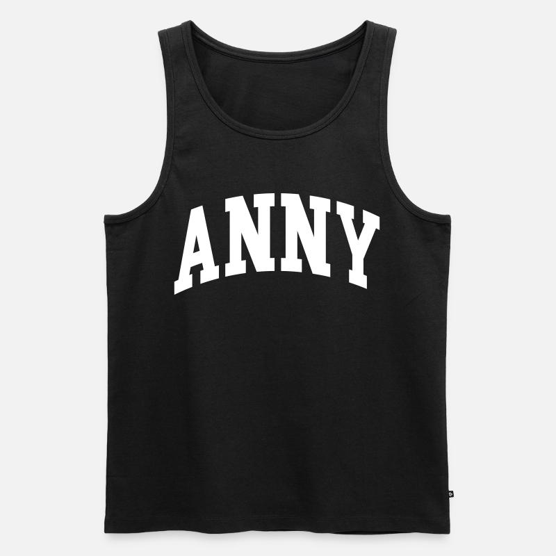 Anny - Männer Premium Bio Tank Top - Schwarz