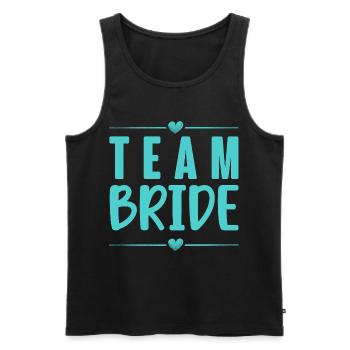 Team Bride Bachelor Party - Men's Premium Organic Tank Top - black - Front - Michal (187cm)