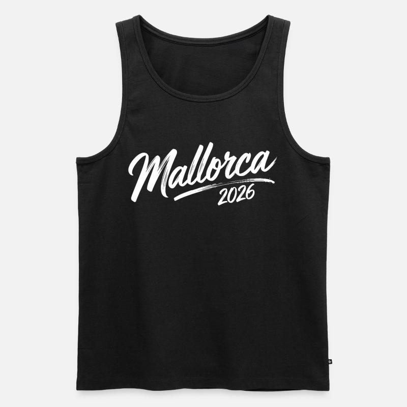 Mallorca 2026 - Männer Premium Bio Tank Top - Schwarz