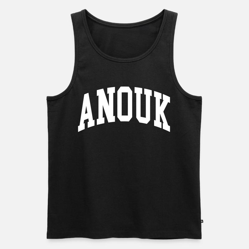 Anouk - Männer Premium Bio Tank Top - Schwarz