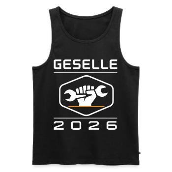 Geselle 2026 Bestanden Ausbildung Geschenk - Männer Premium Bio Tank Top - Schwarz - Vorne - Michal (187cm)
