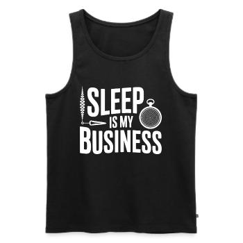 Hypnotiseur-Schlaf ist meine professionelle Geschäftsausrüstung - Männer Premium Bio Tank Top - Schwarz - Vorne - AI Model Male 178 light (178cm)