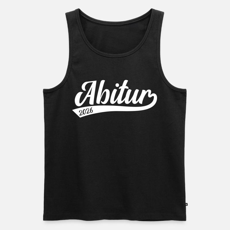 Abitur 2026 Abi  - Männer Premium Bio Tank Top - Schwarz