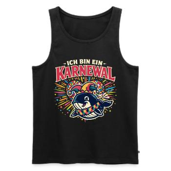Karneval 2026 Geburtstag Geschenk Alaaf - Männer Premium Bio Tank Top - Schwarz - Vorne - AI Model Male 178 light (178cm)