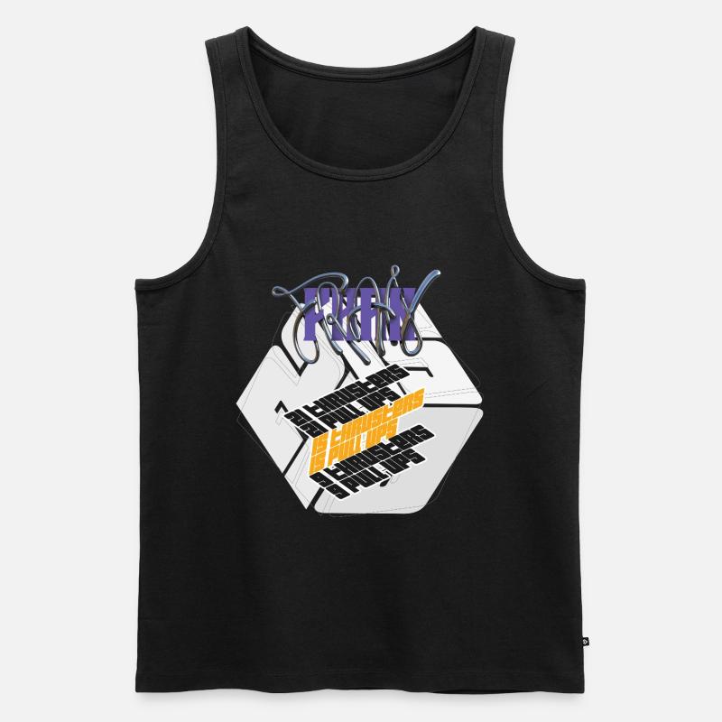 Fran Hero WOD Cross-Training leichte Grafikversion - Männer Premium Bio Tank Top - Schwarz