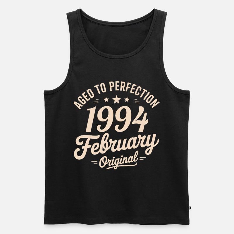 Février 1994 – Februar 1994 - Männer Premium Bio Tank Top - Schwarz