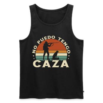 Ich kann kein lustiges Jagd-Jäger-Geschenk haben - Männer Premium Bio Tank Top - Schwarz - Vorne - Michal (187cm)