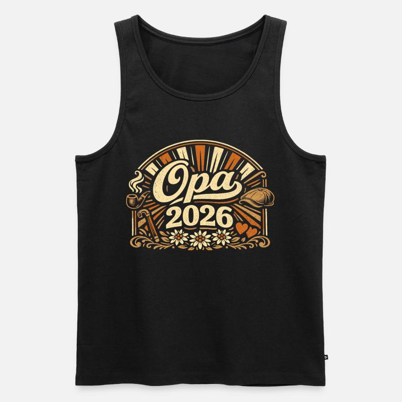 Opa 2026 Loading Geschenk  - Männer Premium Bio Tank Top - Schwarz