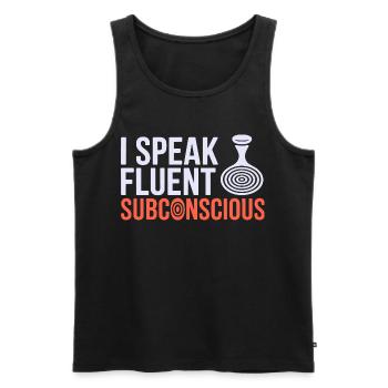 Certified Clinical Neuro-Behavioral Specialist  - Men's Premium Organic Tank Top - black - Front - AI Model Male 178 light (178cm)