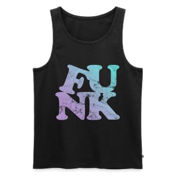 Funk Music - Men's Premium Organic Tank Top - black - Front - AI Model Male 178 light (178cm)