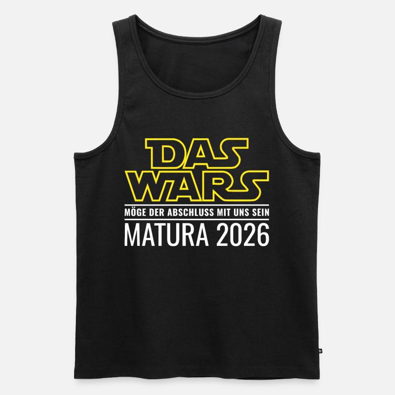 Matura 2026 Das wars - Männer Premium Bio Tank Top - Schwarz
