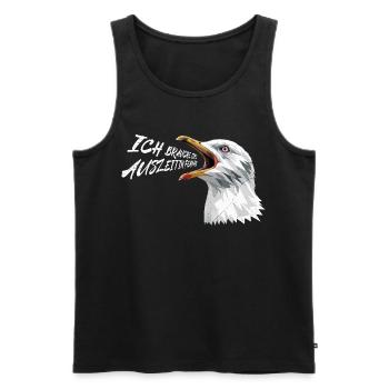 Ostsee BRAUCHE EINE AUSZEIT IN FEHMARN Lustig - Männer Premium Bio Tank Top - Schwarz - Vorne - Michal (187cm)