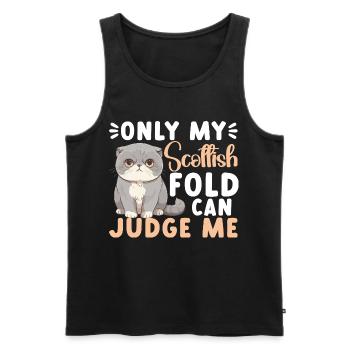 Katzenbesitzer Futterkatzen Kuscheltier-Katzenliebhaber - Männer Premium Bio Tank Top - Schwarz - Vorne - Michal (187cm)