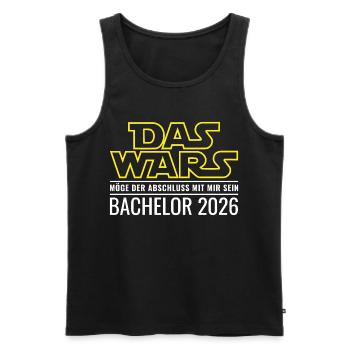 Bachelor 2026 Das wars - Männer Premium Bio Tank Top - Schwarz - Vorne - Michal (187cm)