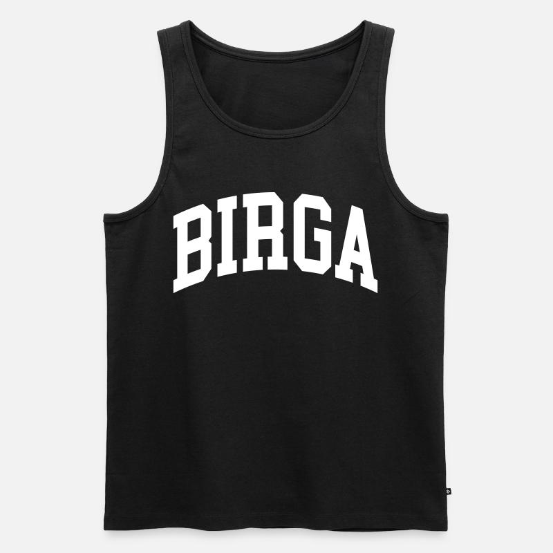 Birga - Männer Premium Bio Tank Top - Schwarz
