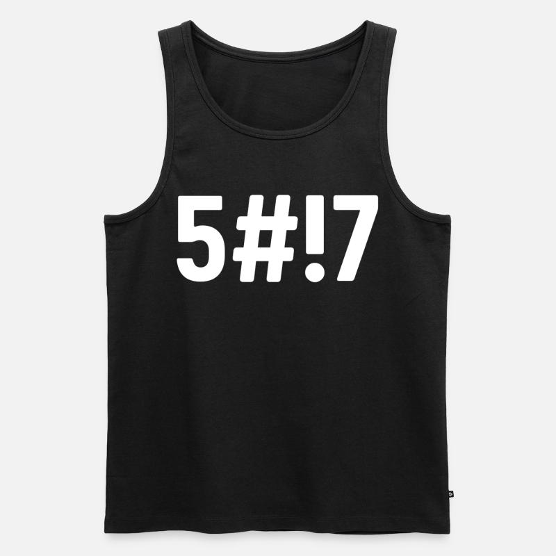 Scheißcode - Männer Premium Bio Tank Top - Schwarz
