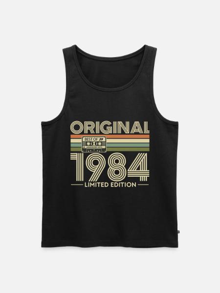 Original 1984 Limited Edition Retro - Men's Premium Organic Tank Top - black