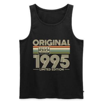 Original 1995 Edition Limitée - Débardeur bio Premium Homme - noir - Devant - Michal (187cm)
