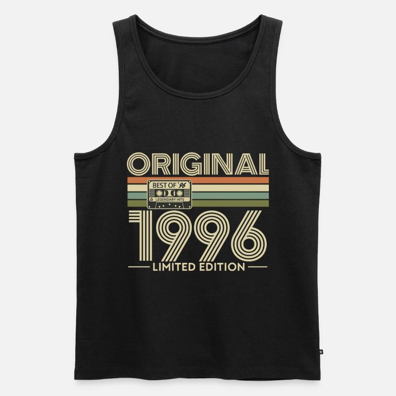 Originale limitierte Edition von 1996 - Männer Premium Bio Tank Top - Schwarz